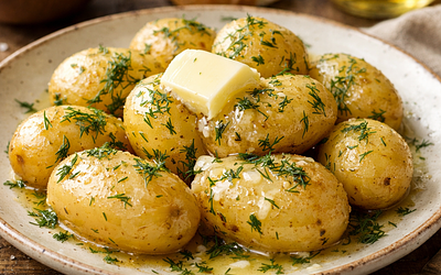 Ziemniaczki z koperkiem i masłem