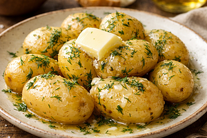 Ziemniaczki z koperkiem i masłem