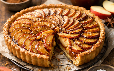 Tarta z jabłkami i cynamonem