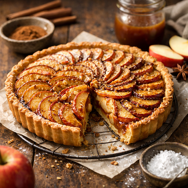 Tarta z jabłkami i cynamonem