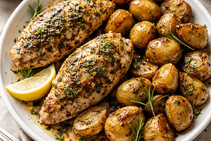 Herb Chicken with Roasted Potatoes