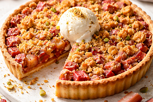 Rhubarb Crumble Tart