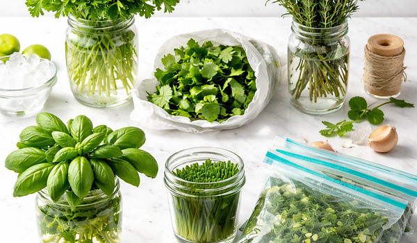 Jak przedłużyć świeżość ziół? 5 sprawdzonych metod