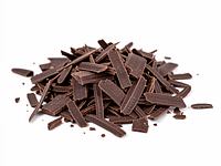 Dark chocolate shavings