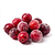Frozen cranberries