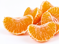 Juice from segmented oranges