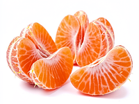 Krwista pomarańcza (blood orange) — obrane, wysegmentowane