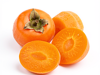 Kaki / persymona (fuyu) — obrane i pokrojone