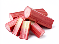 Rabarbar (łodygi), obrane i pokrojone