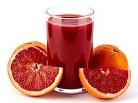 Sok z czerwonych pomarańczy