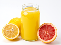 Sok yuzu (lub mieszanka cytrusów: cytryna+grejpfrut)