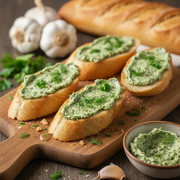 Bagietki czosnkowe z masłem ziołowym