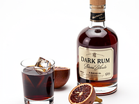 Dark rum or brandy