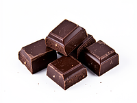 Bitter chocolate pieces