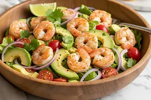 Sałatka z awokado i krewetkami
