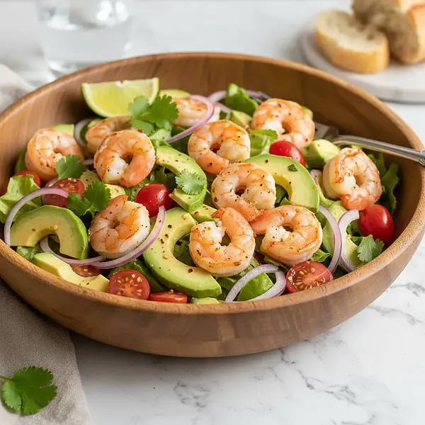 Sałatka z awokado i krewetkami