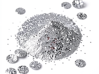 Edible silver glitter (a pinch)