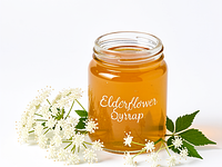 Elderflower syrup (optional)