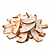 Toasted coconut flakes