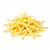 Grated yellow cheese