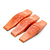 Skinless salmon fillet