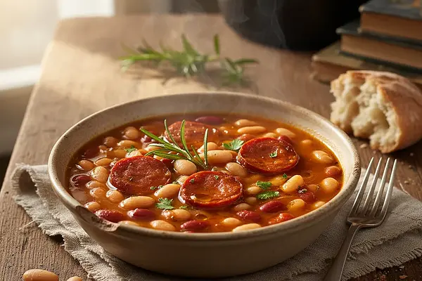 Zupa fasolowa z kiełbasą