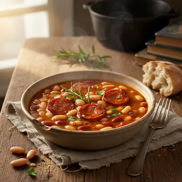 Zupa fasolowa z kiełbasą