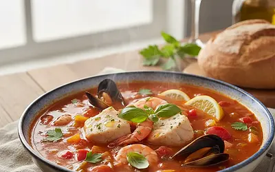 Zupa rybna z pomidorami