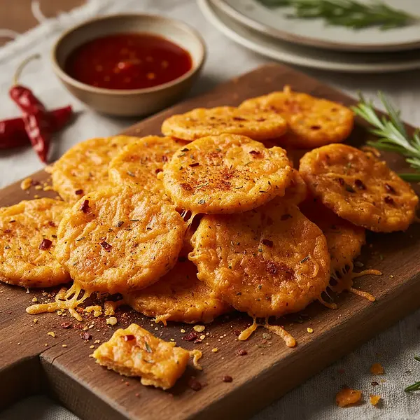 Pikantne krakersy z serem