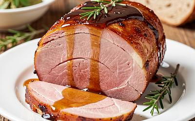 Baked Ham with Honey Glaze