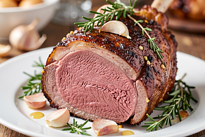 Lamb with herbs and garlic (Easter roasted leg)