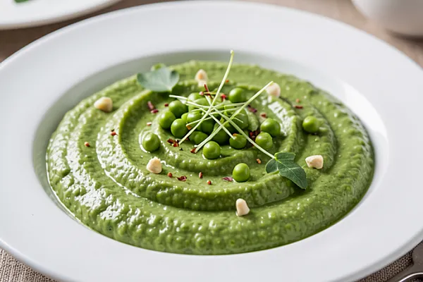 Puree z groszku wiosenne na Wielkanoc