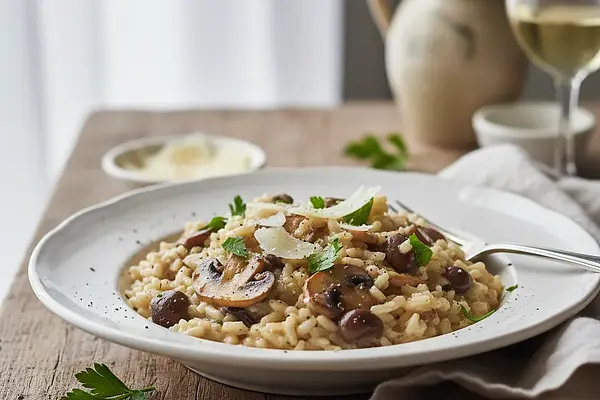 Risotto z grzybami i parmezanem