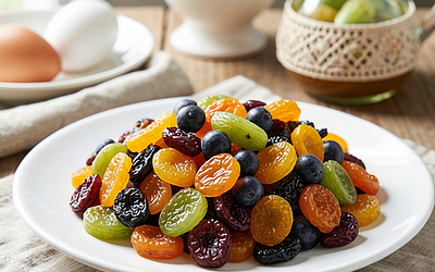 Easter compote with dried fruits