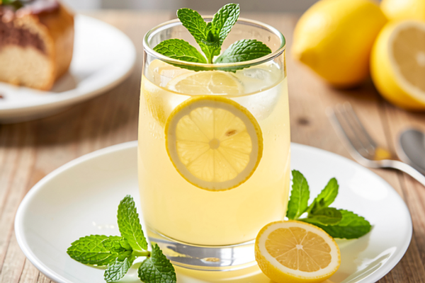 Lemoniada cytrynowa z miętą (wielkanocny wariant)