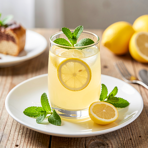 Lemoniada cytrynowa z miętą (wielkanocny wariant)