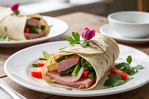 Ham and Spring Vegetable Wraps (Easter)