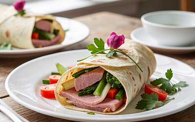 Ham and Spring Vegetable Wraps (Easter)