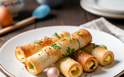 Paluszki z ciasta francuskiego z serem (wielkanocny twist)