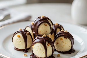 Cheesecake Balls with Chocolate