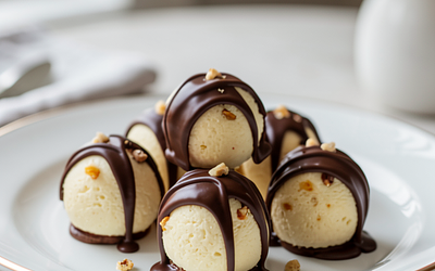 Cheesecake Balls with Chocolate