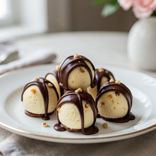 Sernikowe kuleczki z czekoladą