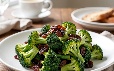 Broccoli and Raisin Salad (Easter Variant)