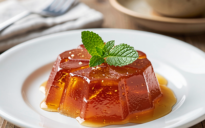 Rhubarb and Sorrel Jelly with a Hint of Honey
