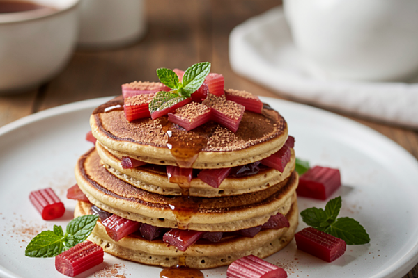 Racuszki z rabarbarem i cynamonem