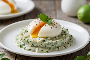 Eggs in horseradish sauce (Easter appetizer)