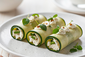 Zucchini Rolls with Cottage Cheese (Easter Appetizer)
