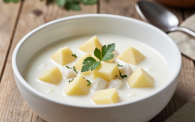 White borscht with potatoes (Easter)