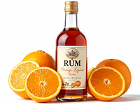 Rum or orange liqueur