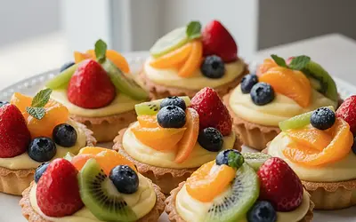 Eleganckie Tartaletki z Kremem Pâtissière i Świeżymi Owocami
